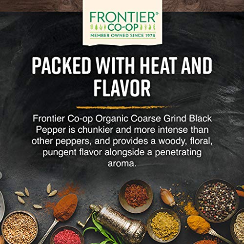 Frontier poivre noir bio, parfait pour viandes et sauces.