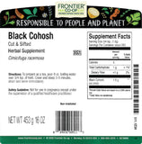 Frontier Co-op racine cohosh sauvage en vrac idéale pour infusions et préparations.