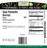 Baies Saw Palmetto Frontier Co-op, en vrac, idéales pour thés et mélanges