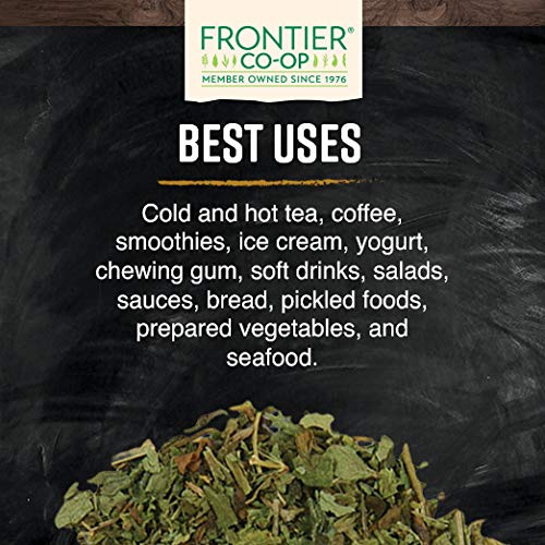 Frontier Co-op Stevia: infusion douce, arôme léger et neutre.