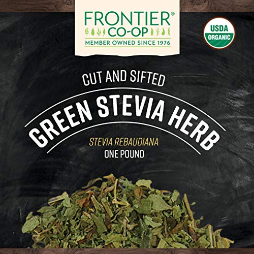 Frontier Co-op Stevia: sac bulk, dosage pratique pour sucrer boissons naturelles.
