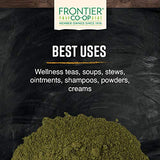 Frontier Co-op poudre d-ortie seche, parfaite pour smoothies verts et apport nutritionnel.