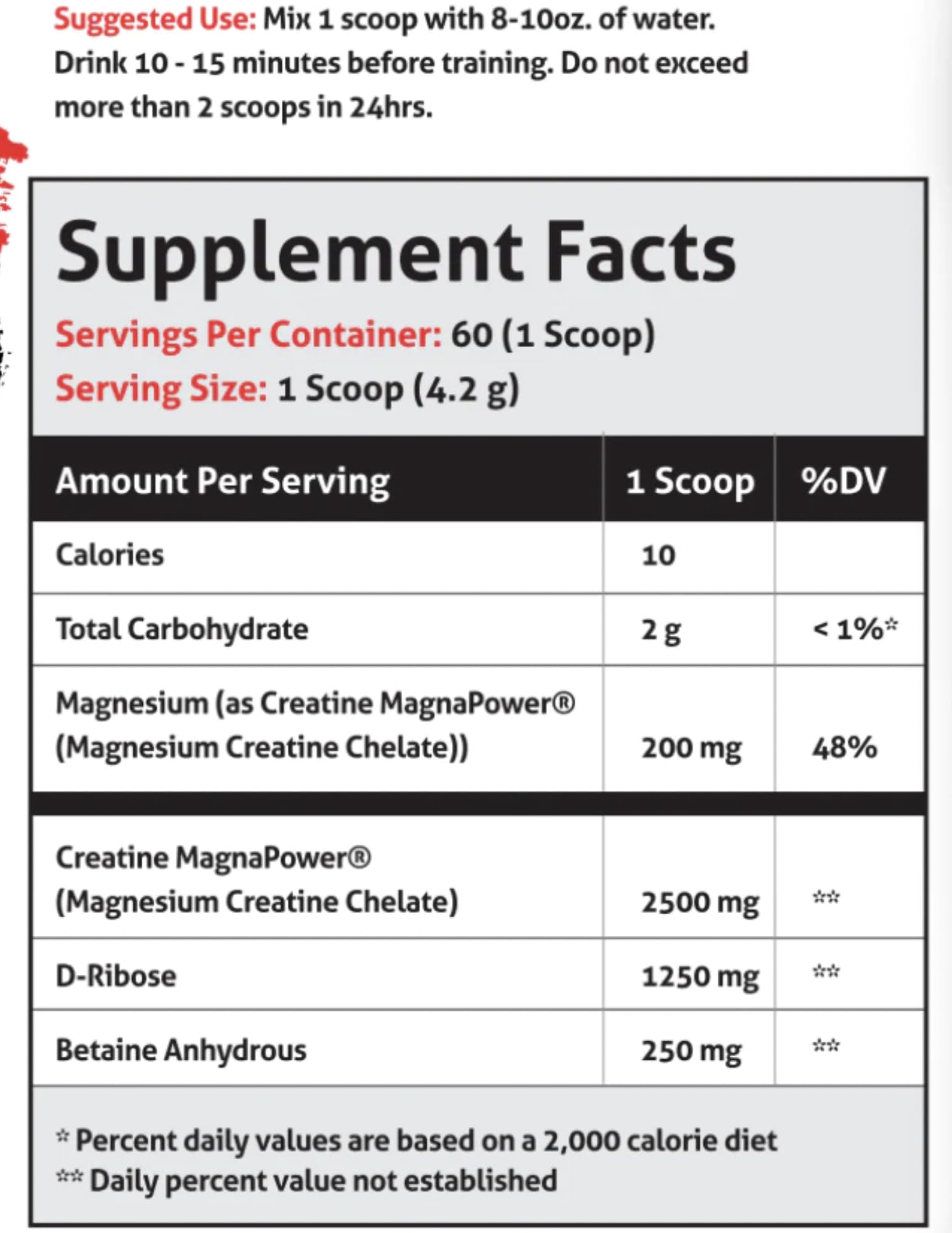Creatine Chaos poudre sans arôme, mélange facile dans une boisson sportive.