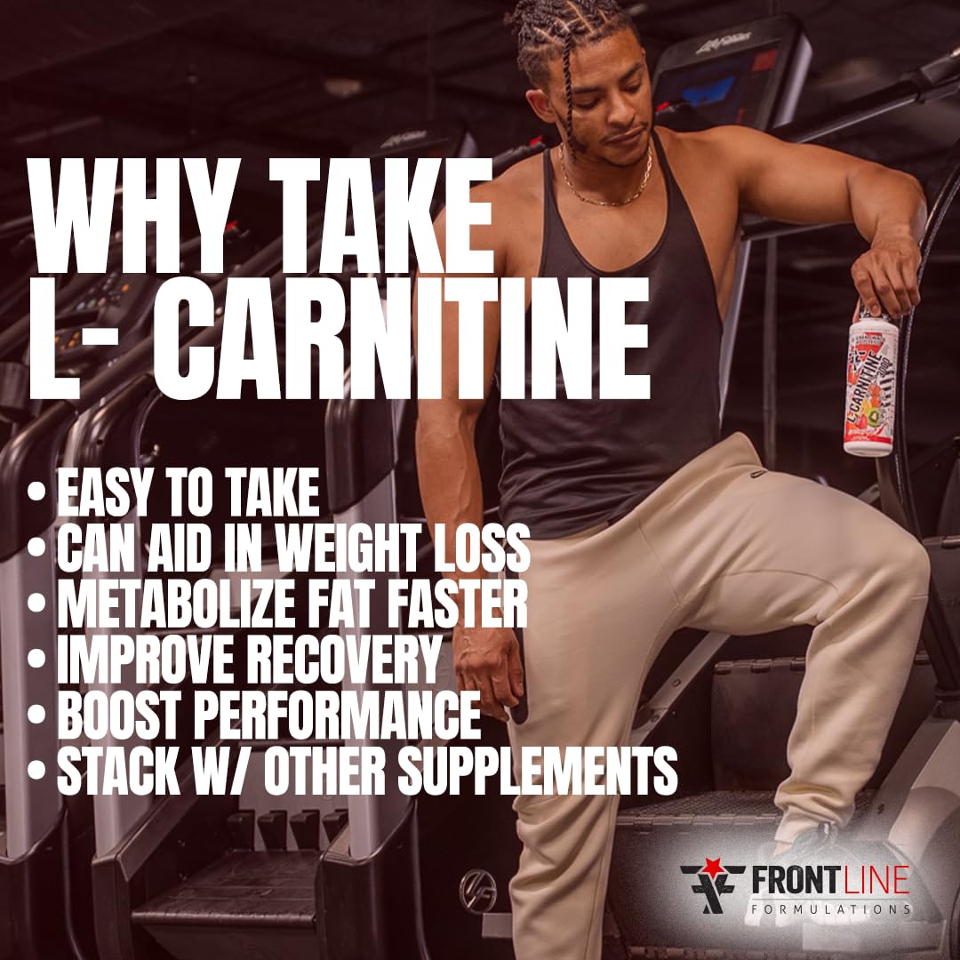 FRONTLINE FORMULATIONS L-Carnitine, usage quotidien suggéré pour énergie modérée.