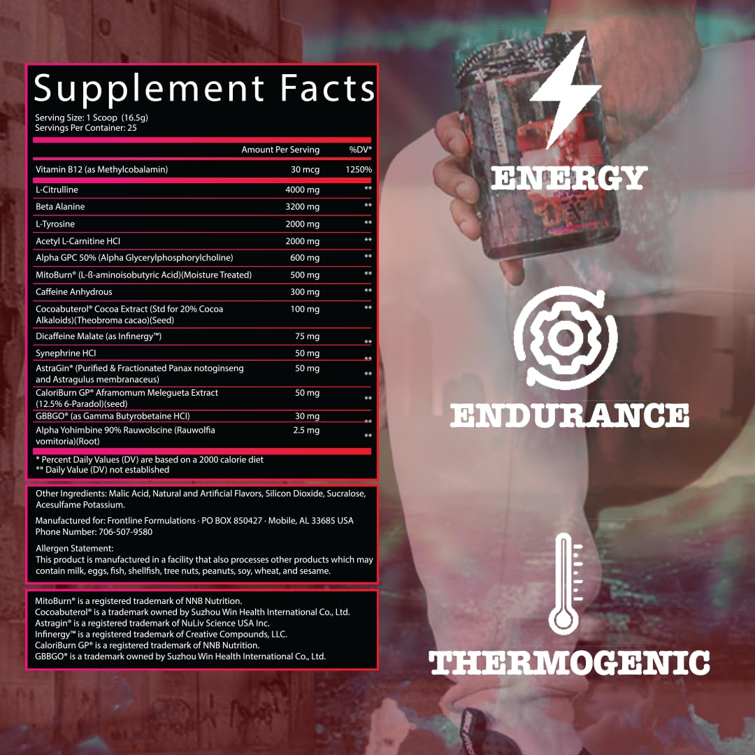 Projet Manhattan de FRONTLINE FORMULATIONS — énergie explosive lors d’entraînements.