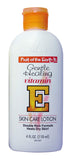 Fruit of the Earth – bouteille de lotion vitamine E prête à hydrater la peau.