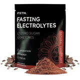FSTN Chocolat Électrolytes, doseuse en action pour hydratation pendant le jeûne.