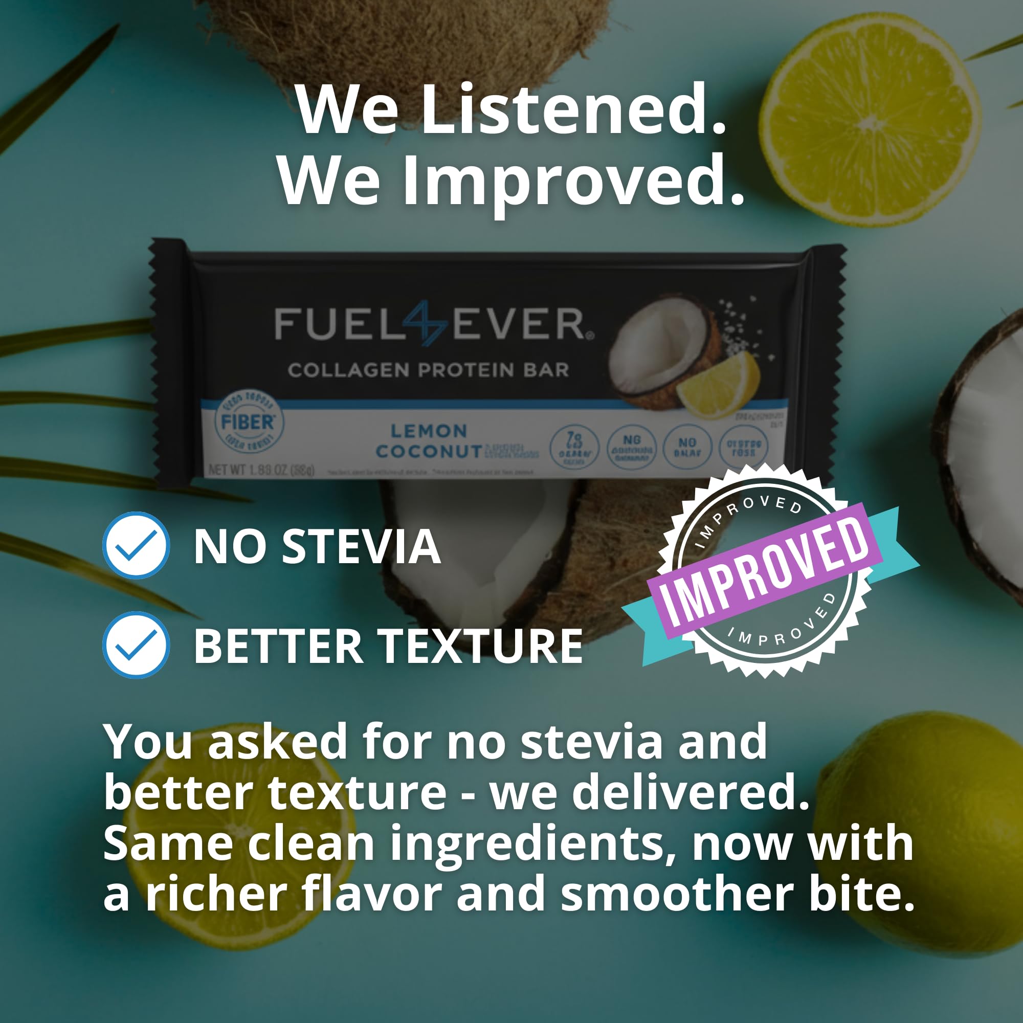 Barre-protéinée Fuel 4 Ever; 15 g de protéines pour énergie durable en déplacement.