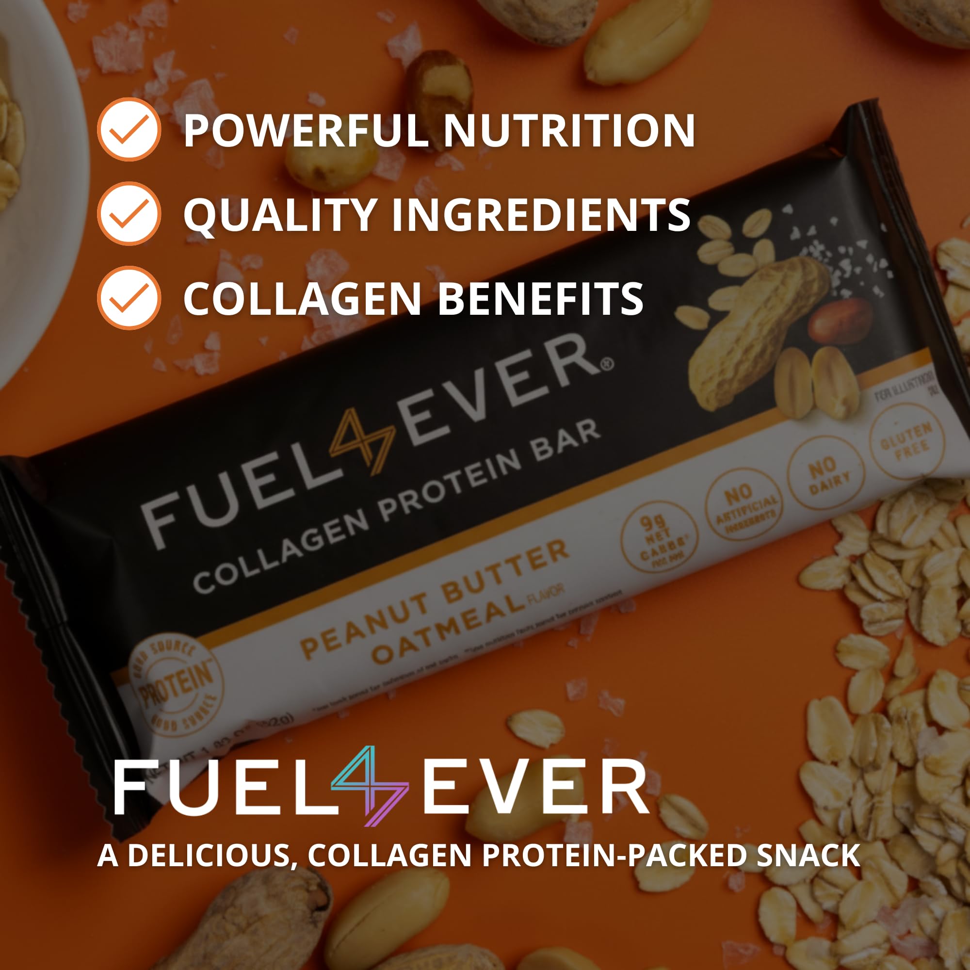 Fuel 4 Ever saveur beurre cacahuete avoine: goût délicieux, sans arômes artificiels.
