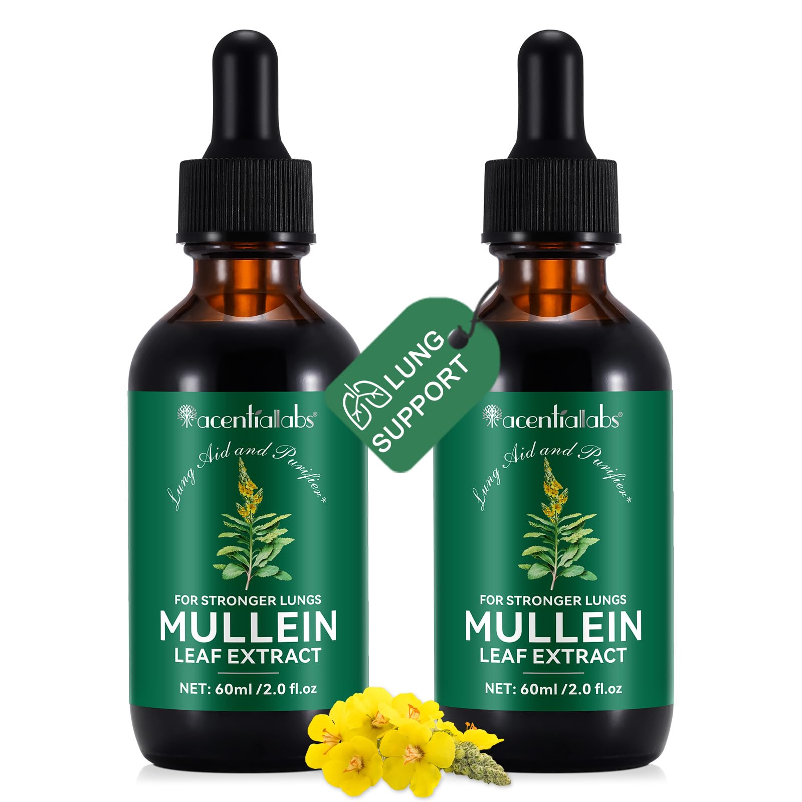 FUKEVY gouttes mullein dans la bouteille, soutien respiratoire potentiel