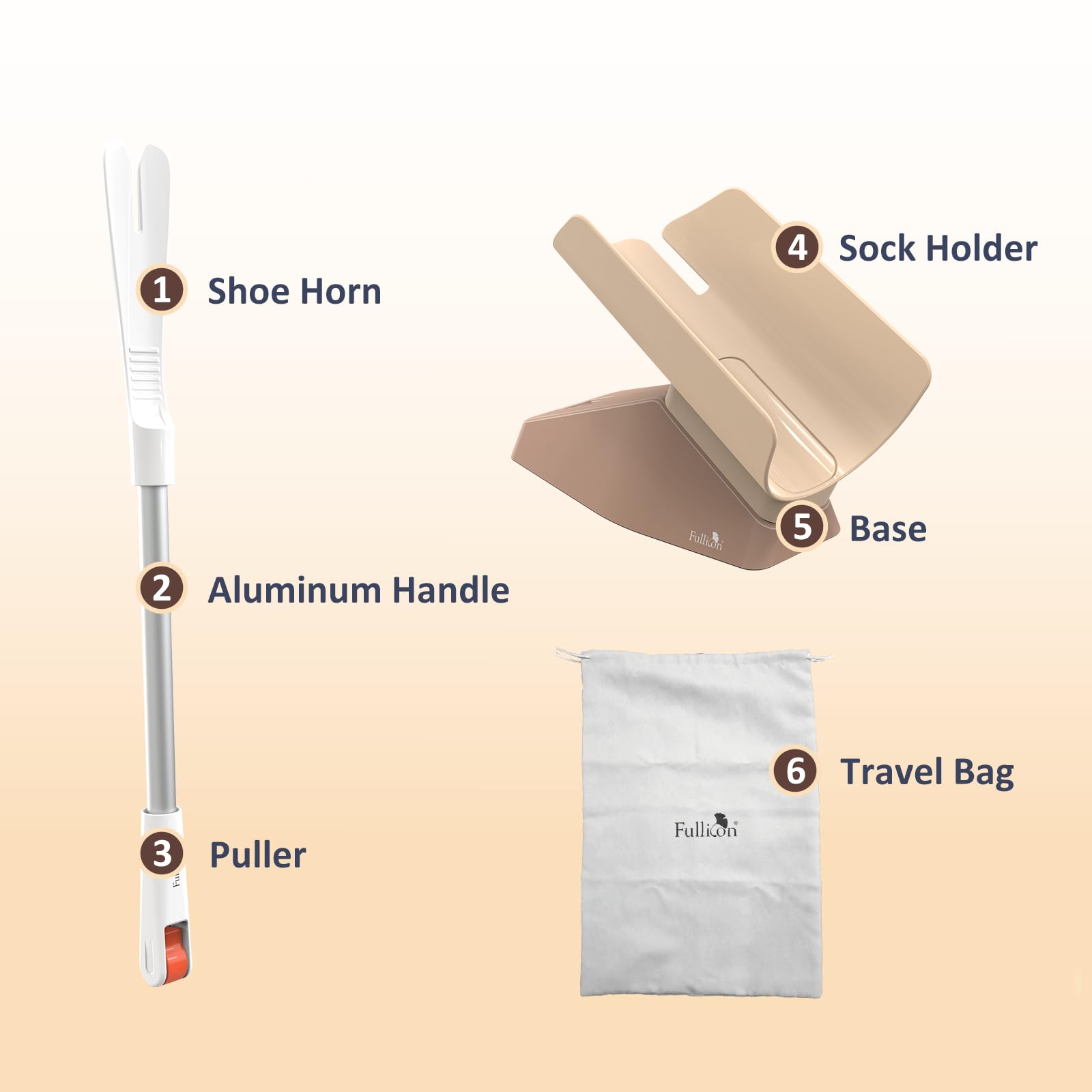 Fullicon EasySox – Poignee en aluminium légère facilite la manipulation sans effort.