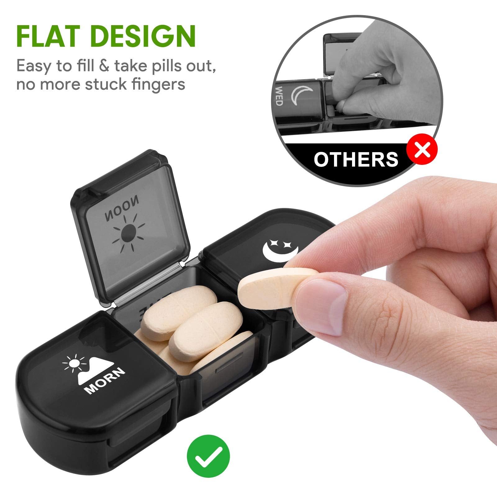 Fullicon Fermeture clip intégrée assure transport sécurisé.