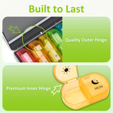 Fullicon organise les pilules en voyage, taille compacte.