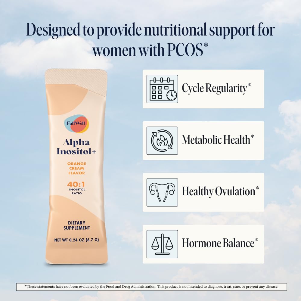 Goût Orange Crème de FullWell Alpha Inositol+ prêt à être dilué.