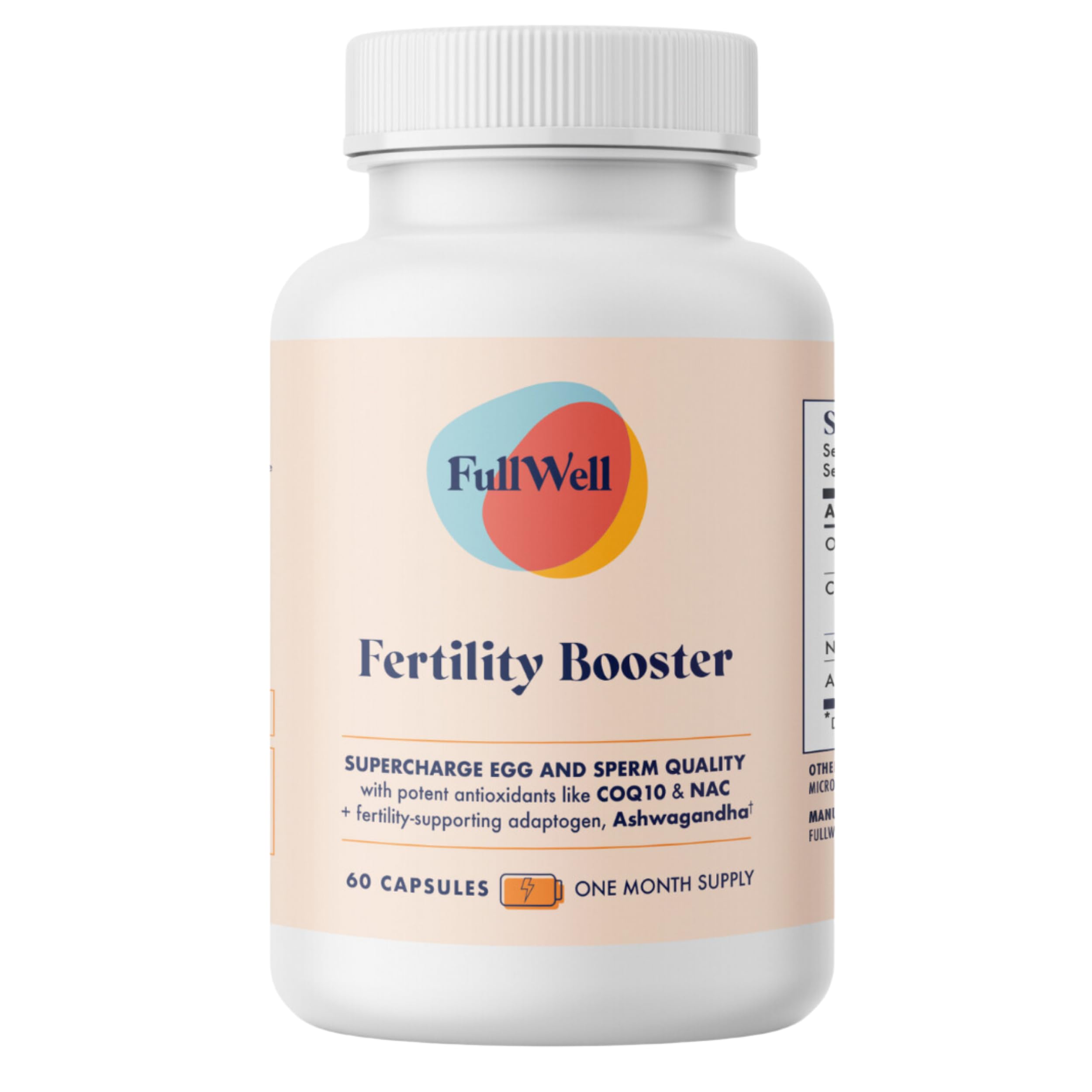 FullWell boosteur fertilité – bouteille élégante et pratique pour la conception.