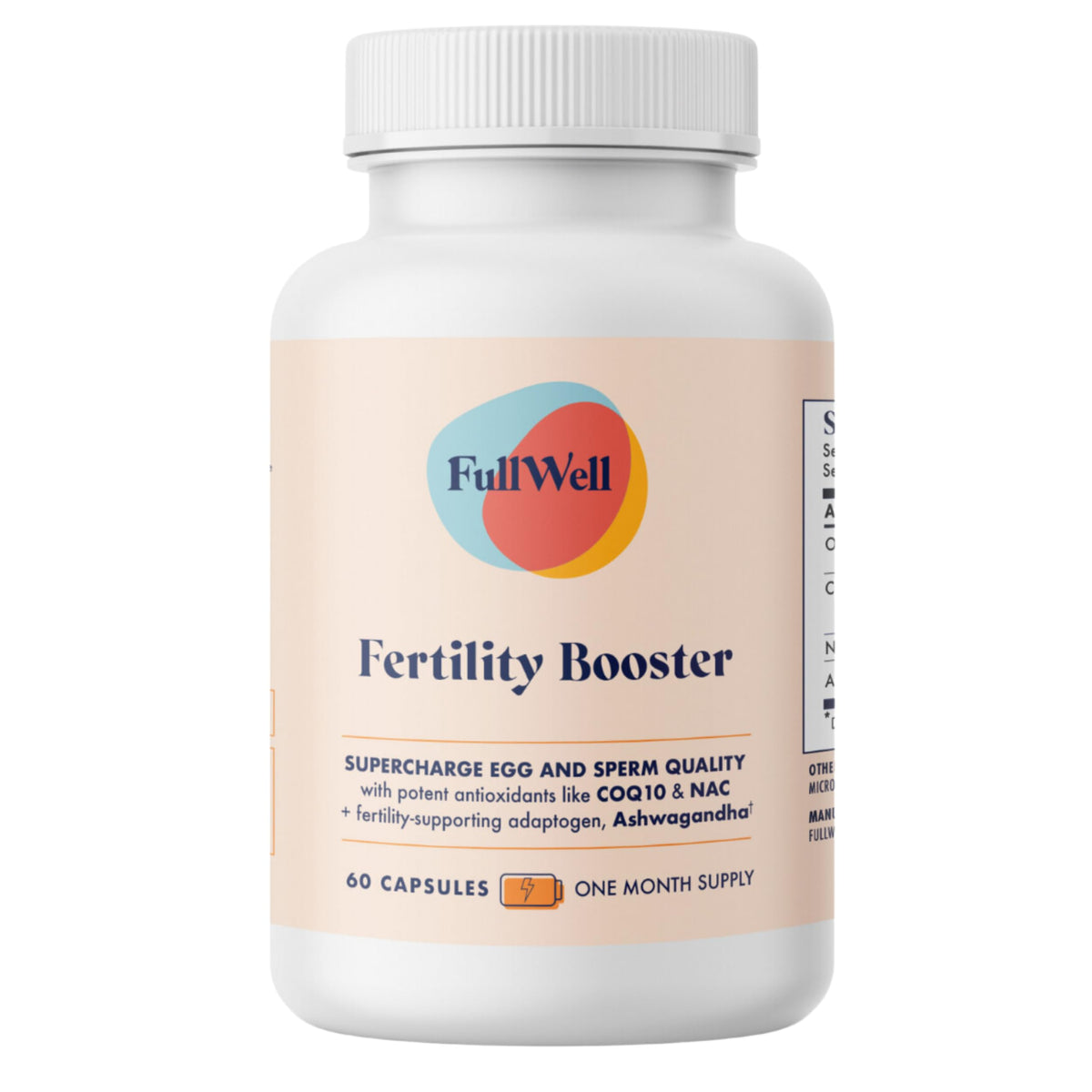 FullWell boosteur fertilité – bouteille élégante et pratique pour la conception.