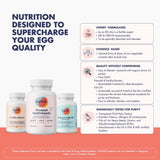 FullWell Fertility Trio, routine matinale simple pour compléter vos nutriments essentiels.