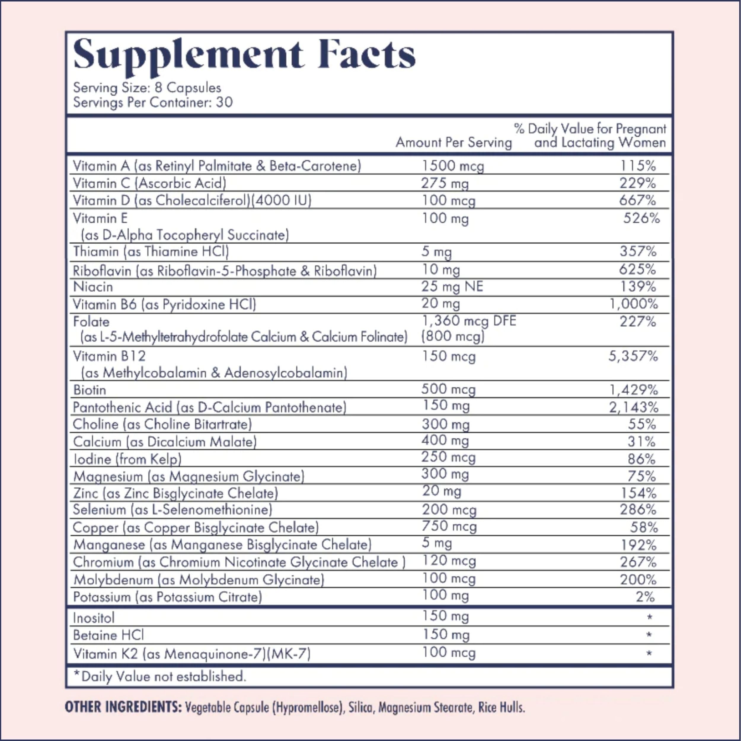 FullWell Prenatal Citron + DHA – capsules oméga-3 faciles à avaler.