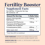 FullWell Fertilité Trio – emballage clair et étiquette informatives sur les nutriments.