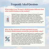 FullWell Womens Multivitamin – Contrôles tiers et absence d’allergènes pour la sécurité.