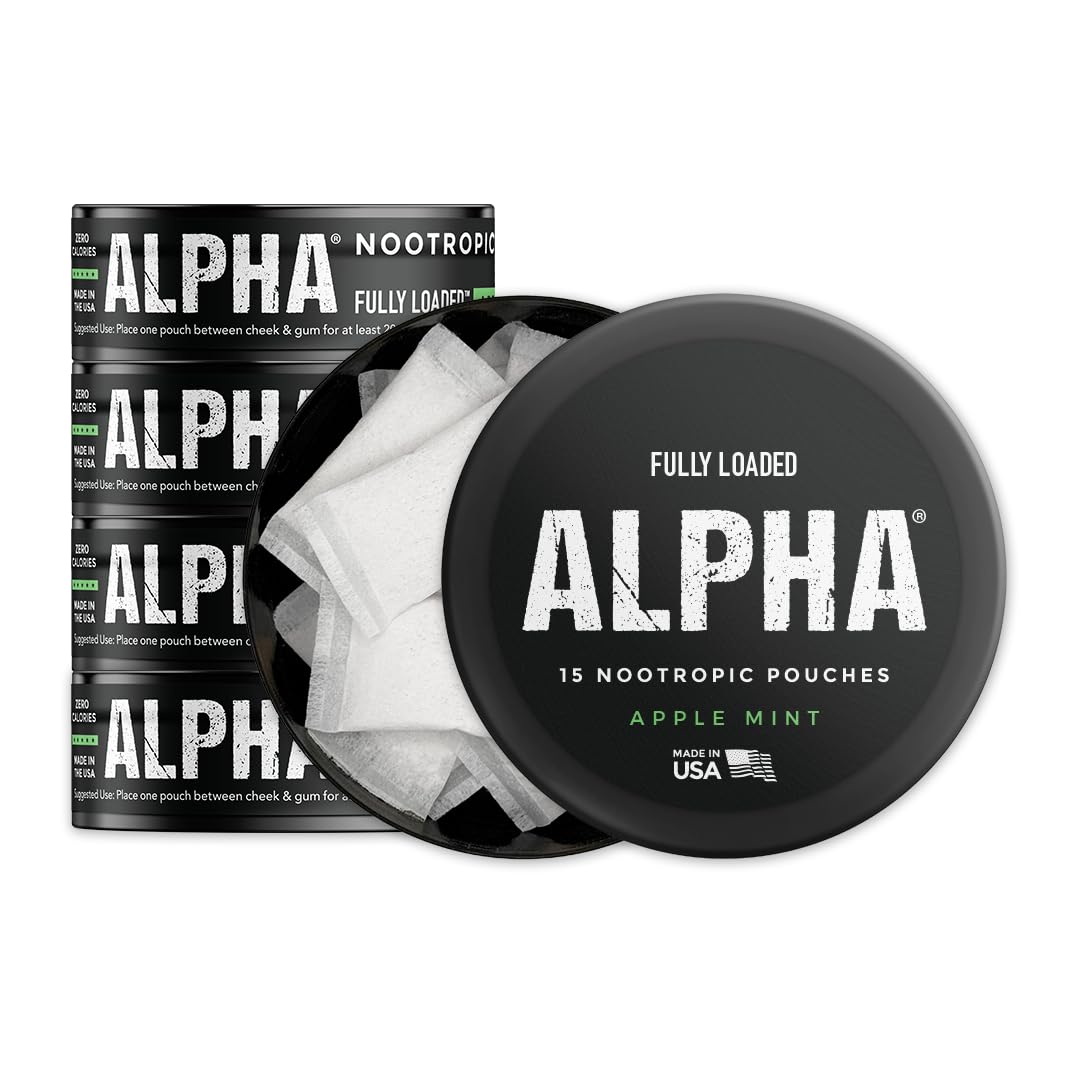 Alpha Poche Fully Loaded Bullseye, pomme-menthe, usage discret et absorption rapide.
