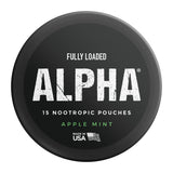 Alpha Visuel Fully Loaded Bullseye, pomme-menthe, présentation élégante et discrète.