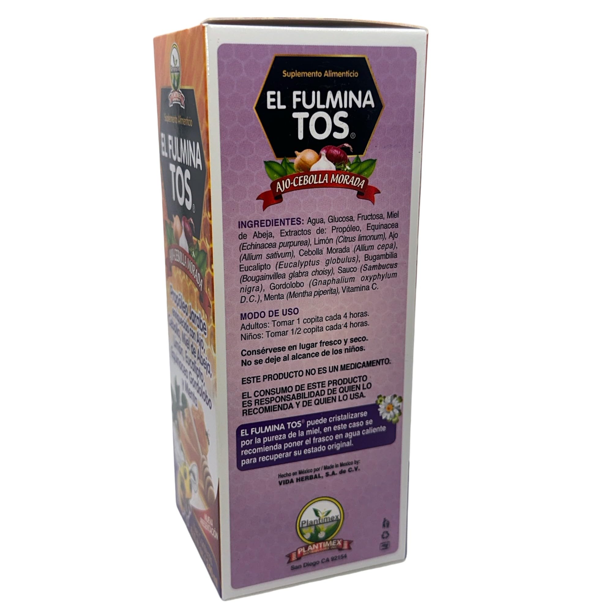 Fulminatos Sirope Doseur, bouchon doseur inclus pour mesurer facilement.
