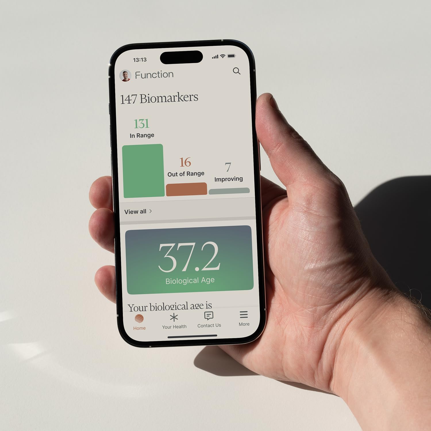 Function Health: accès rapide à des analyses et suivi des données.