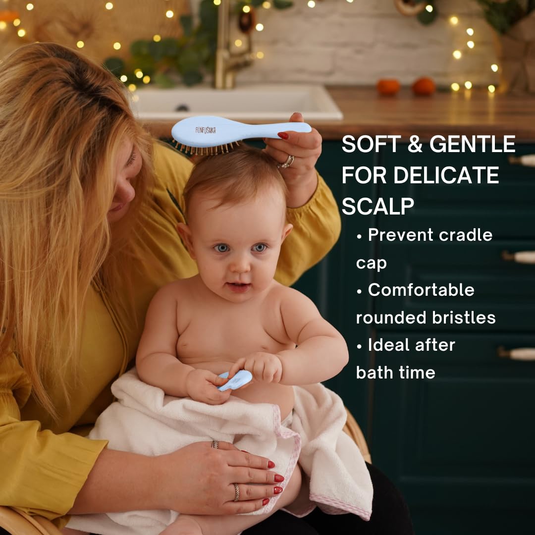 Peigne Funfushka pour bébé, démêlage en douceur.