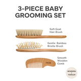 Peigne FUNFUSHKA pour bébé, démêlage en douceur et sans tiraillement.
