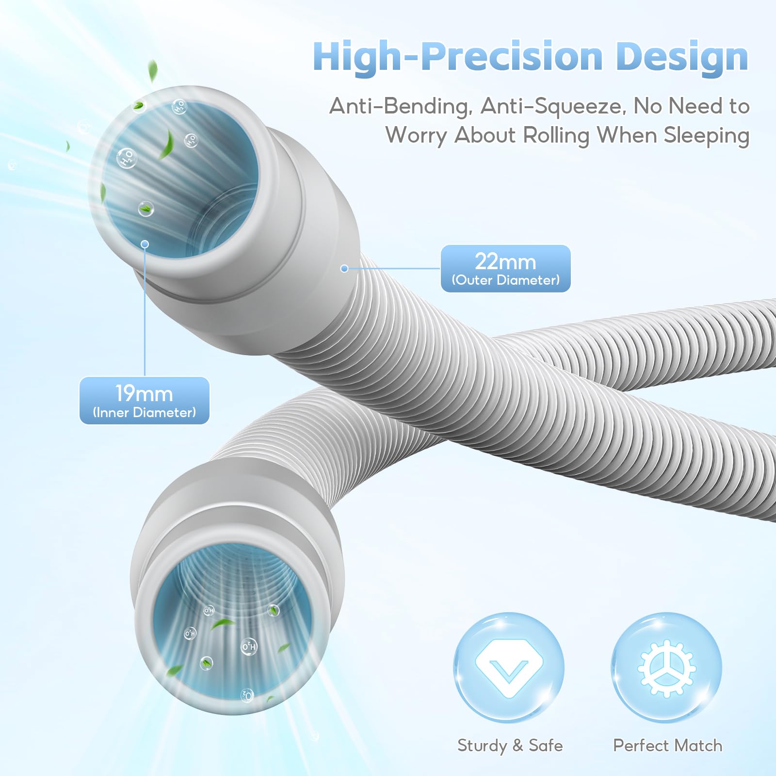 Remplacement recommandé tous les 3 mois pour CPAP FunGeneTEC