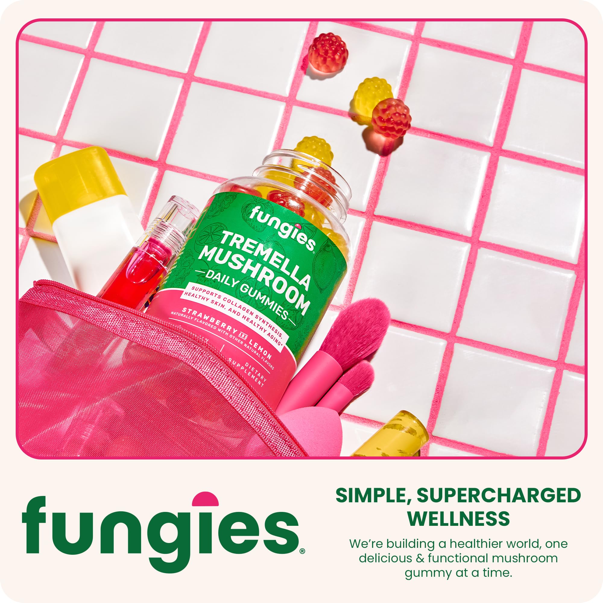 Gommes Fungies Tremella, usage quotidien rapide et pratique.