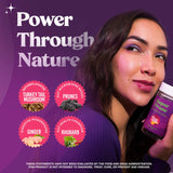 Prébiotiques et fibres Fungiments Super Prune, bloc visuel, favorise potentiellement le microbiote intestinal.