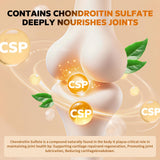 FUNRICH-glucosamine-chondroitin-msm-2100mg-tableau-ingredients: mise en avant des composants clés pour le soutien articulaire.