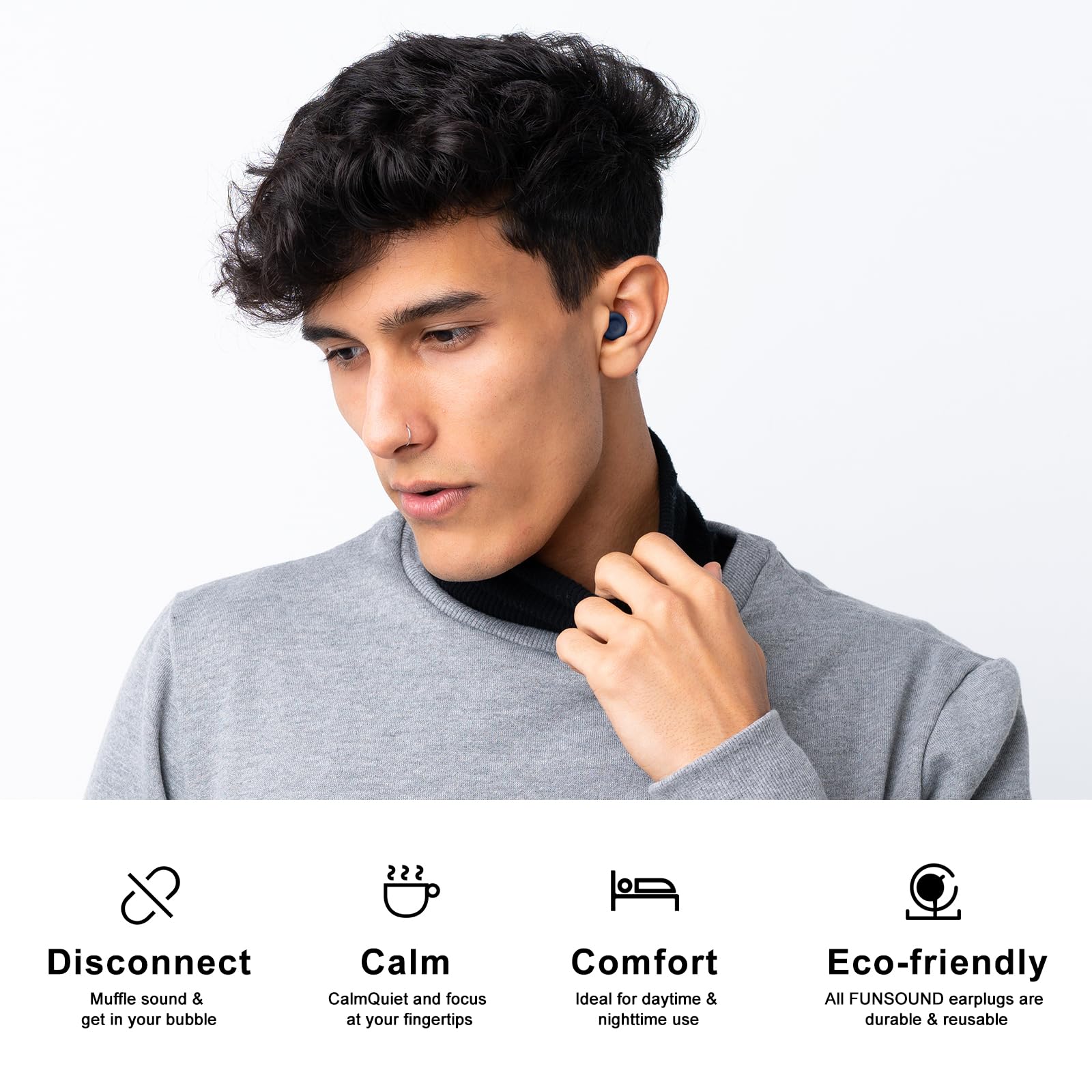 Emballage FUNSOUND éco-responsable pour une expérience durable.