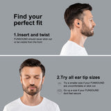 Têtes d’oreilles FUNSOUND en silicone doux assurant un ajustement confortable.