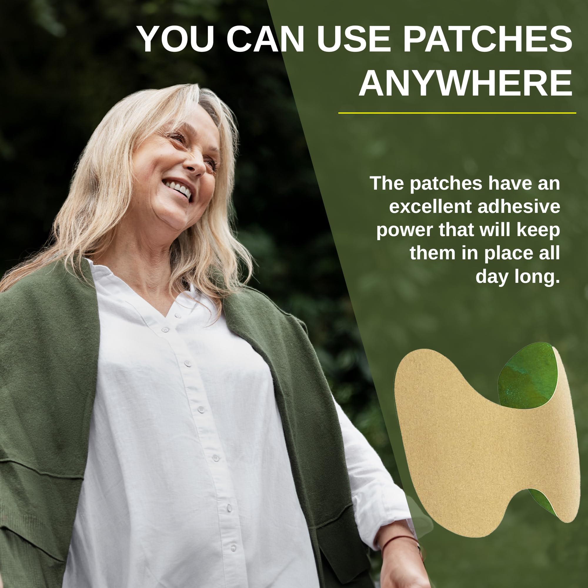 Patch FURSINA cheville armoise-extrait, maintien thermique pendant l'activité