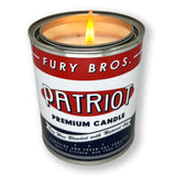 FURY BROS Patriot – bougie feu de camp pour une ambiance masculine et chaleureuse.
