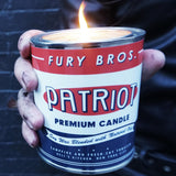 FURY BROS Patriot – bougie 12,5 oz offrant 70 à 80 heures de parfum.
