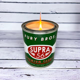 Design vintage Fury Bros Supra56 avec étiquette et boîtier rétro.