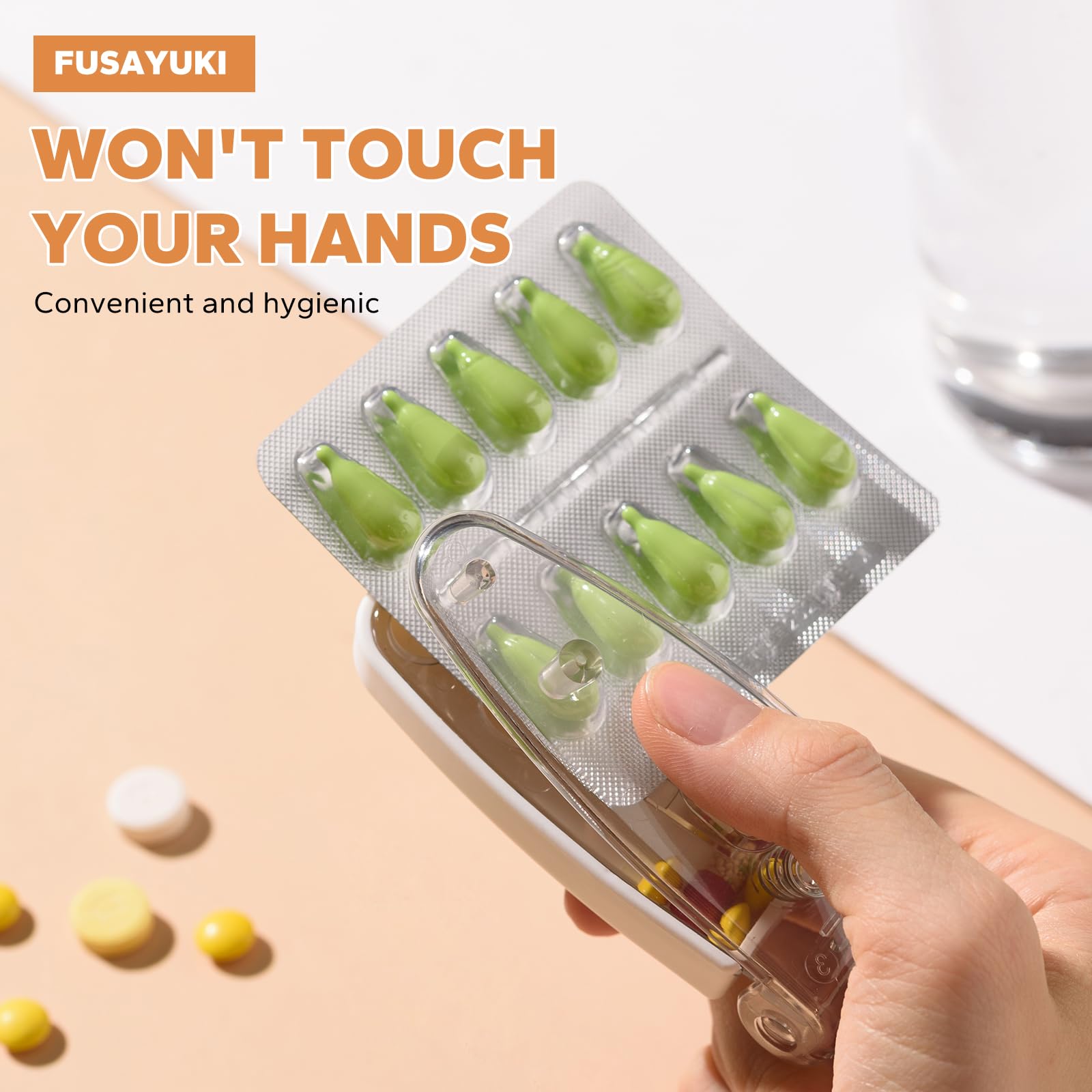 FUSAYUKI utilisation sans contact pour préserver l’hygiène lors des prises.
