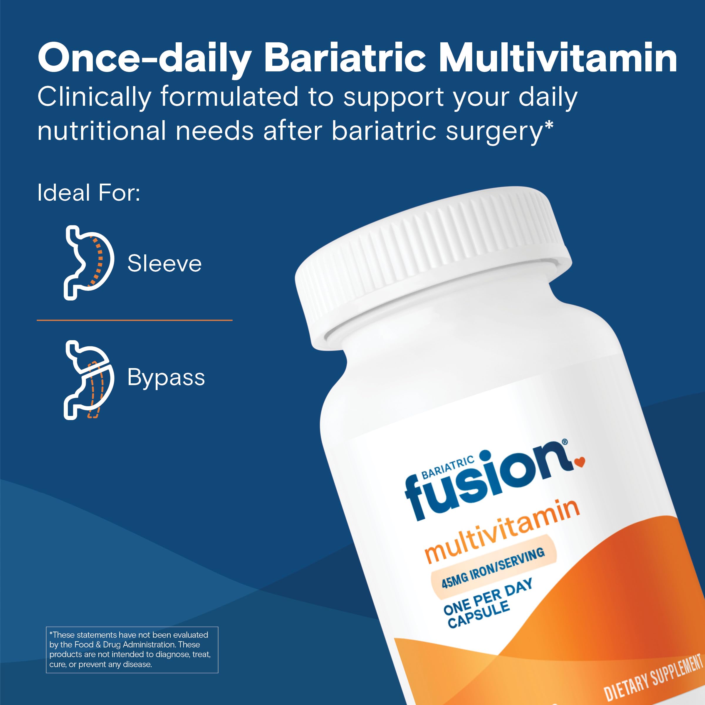 Bariatric Fusion: capsule facile à avaler, idéale après chirurgie.