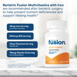 Bariatric Fusion: tableau de vitamines et minéraux pour une couverture nutritionnelle post-op.