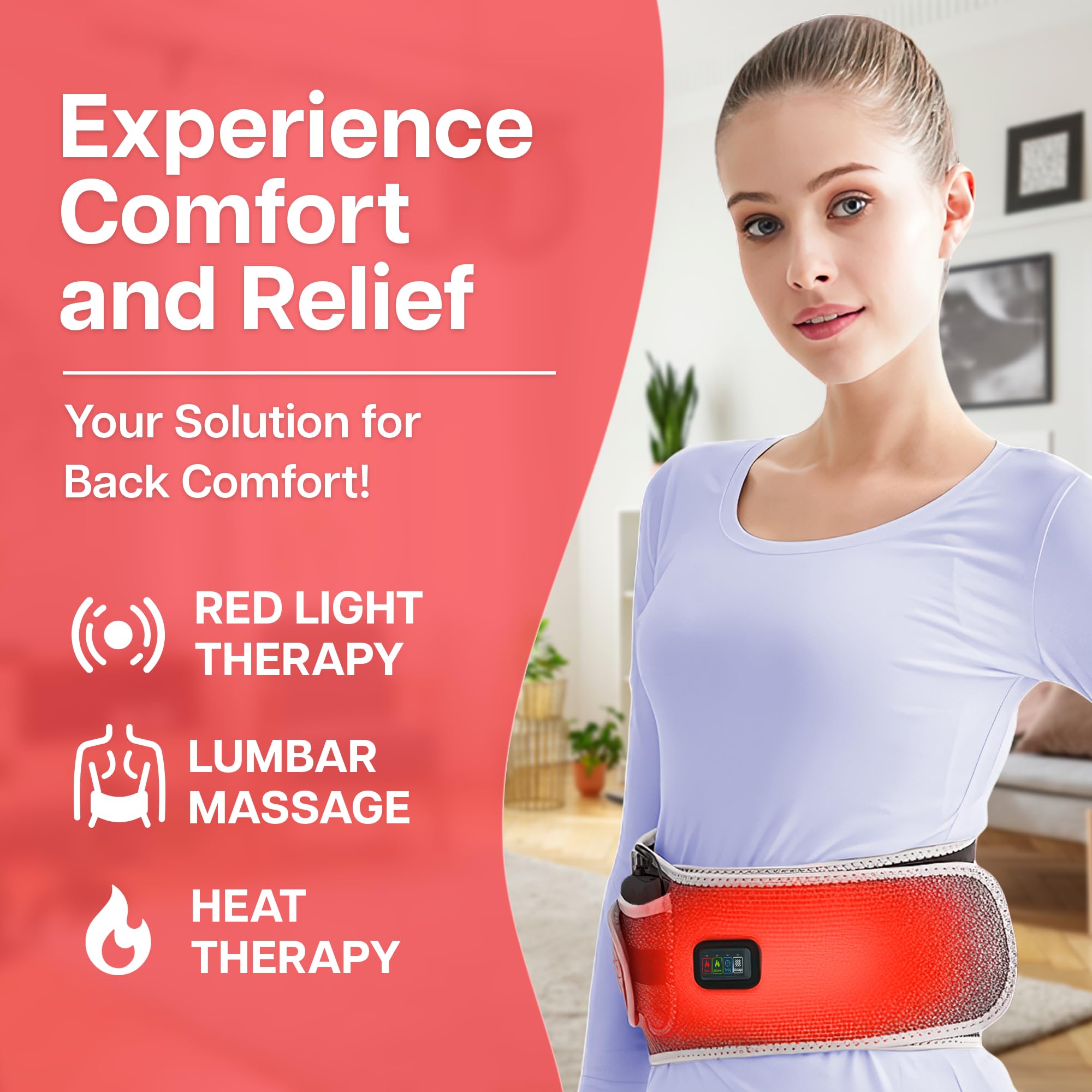 Fusion Pain Solutions – Coussin thermique reglable en fonctionnement, chaleur personnalisée pour les zones douloureuses.