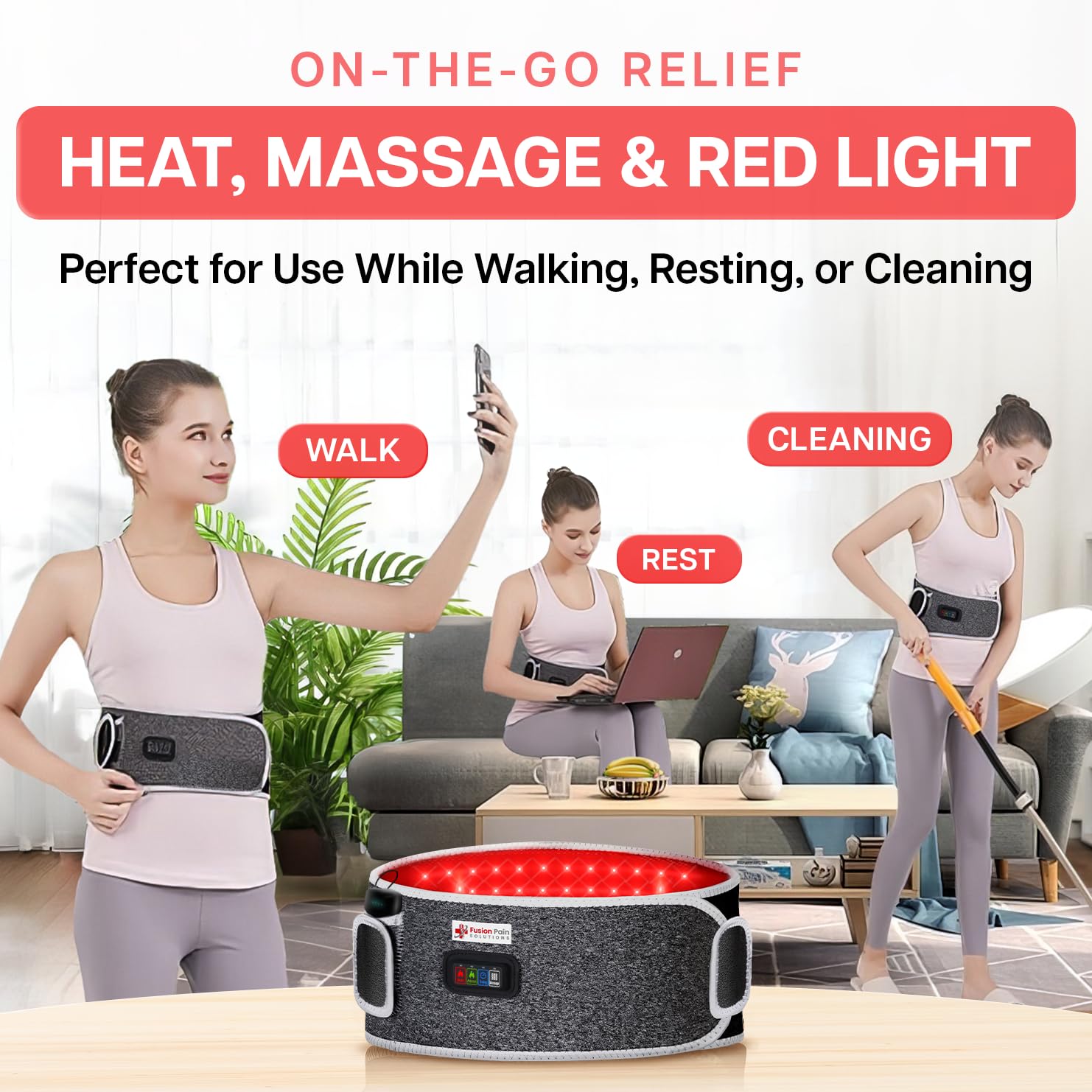 Fusion Pain Solutions – Utilisation portable, pratique à la maison ou en déplacement.