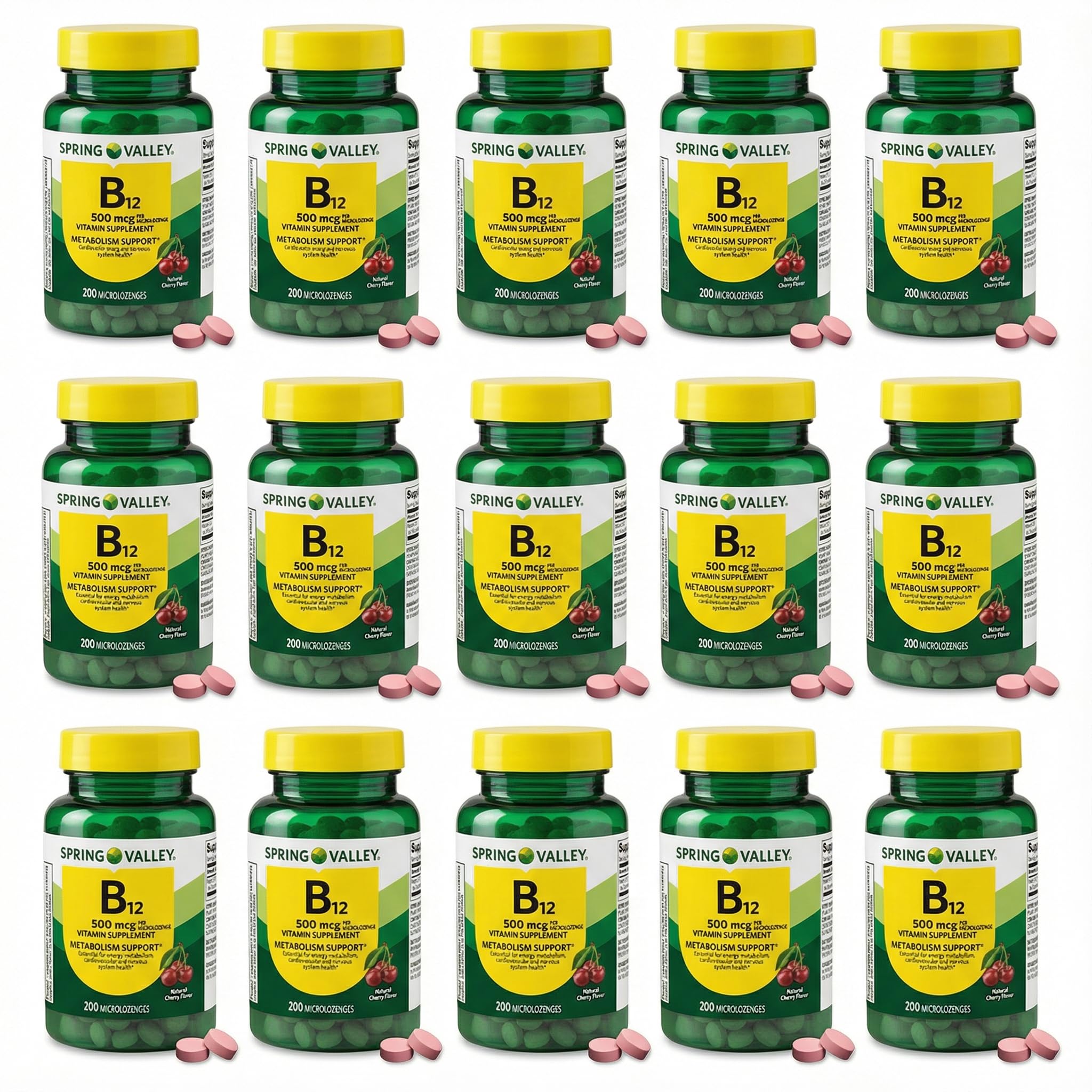 FUSION SHOP STORE B12 500 mcg cerise, bouteille: soutien énergie et métabolisme.