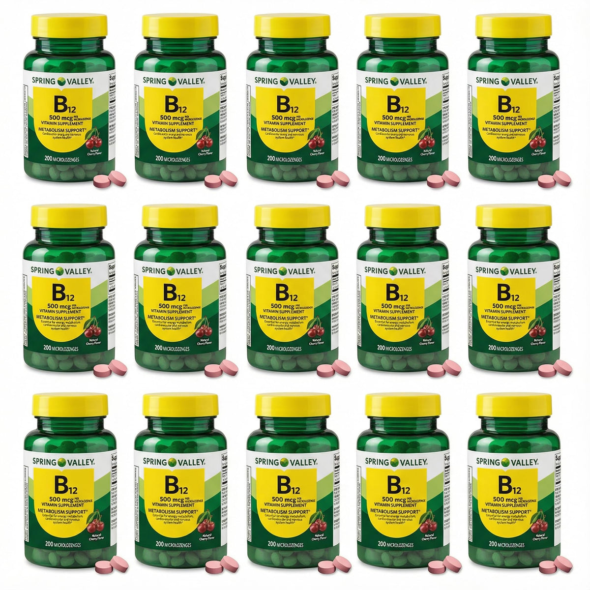 FUSION SHOP STORE B12 500 mcg cerise, bouteille: soutien énergie et métabolisme.