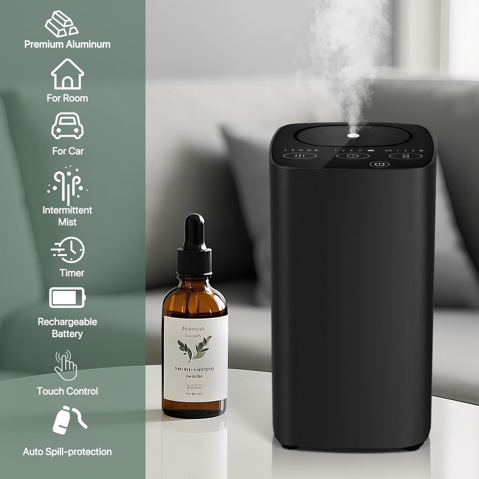 Diffuseur FUSMLI mode voiture vibration activation pratique en trajet