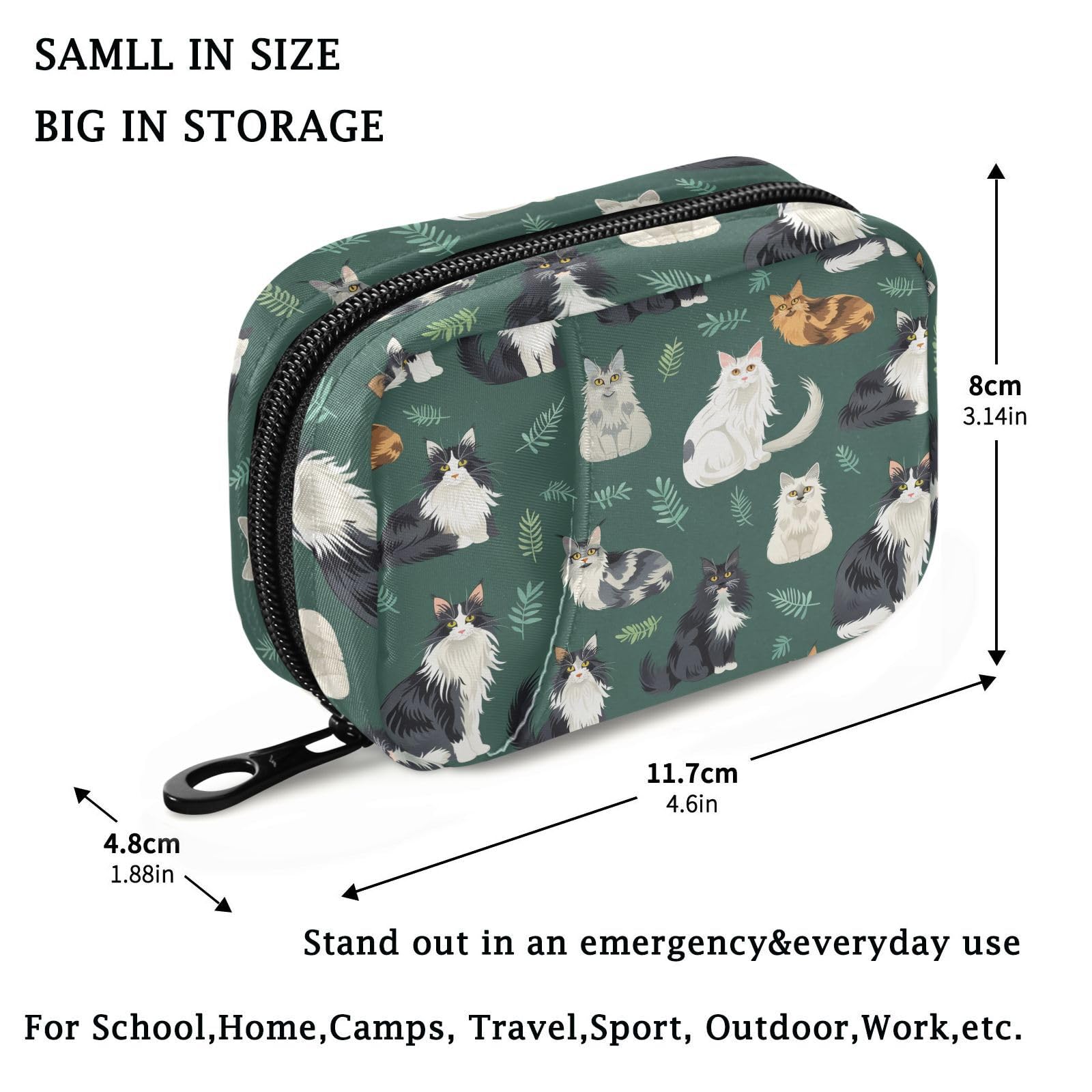 Etui pilulier durable en polyester Fustylead pour une utilisation quotidienne fiable