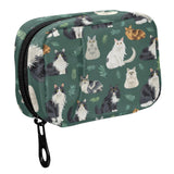 Trousse Fustylead avec motif chats des forêts norvégiennes pour organiser vos médicaments en déplacement